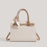 Genuine Leather Top-Handle Mom Handbag for Women