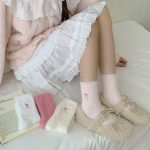 Women’s Plush Bow Mid-Calf Warm Fleece Socks - Image 6
