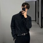 Men’s Corduroy Long Sleeve Oversized Casual Shirt Jacket - Image 9