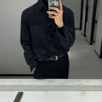 Men’s Corduroy Long Sleeve Oversized Casual Shirt Jacket - Image 12