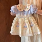 Sweet Puff Sleeve Peter Pan Collar Dress