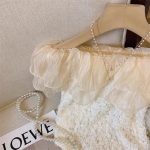 Sweet & Spicy French Off-Shoulder Lace Ruffle Top - Image 2