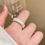 Chinese Style Brushed Open Ring – Luxury Adjustable Couple Ring - Image 8