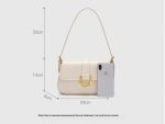 High-end baguette bag, retro handheld armpit bag, stylish girly shoulder crossbody bag - Image 6