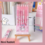 Automatic pencil box with peach dinosaur cartoon high-value movable pencils cute creative press pen - Image 15
