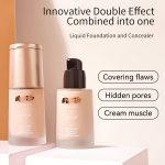 Novo 2-in-1 Concealer Foundation - Full Coverage, Creamy Texture, Waterproof Liquid Makeup For Women - Perfect Valentine's Day Gift - Image 2