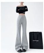 Flared high-waisted slimming bootcut pants, versatile American-style casual pants - Image 9