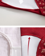 Women Probiotic Antibacterial Cotton Flat Leg Underwear Red - Image 16