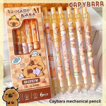 Automatic pencil box with peach dinosaur cartoon high-value movable pencils cute creative press pen - Image 18