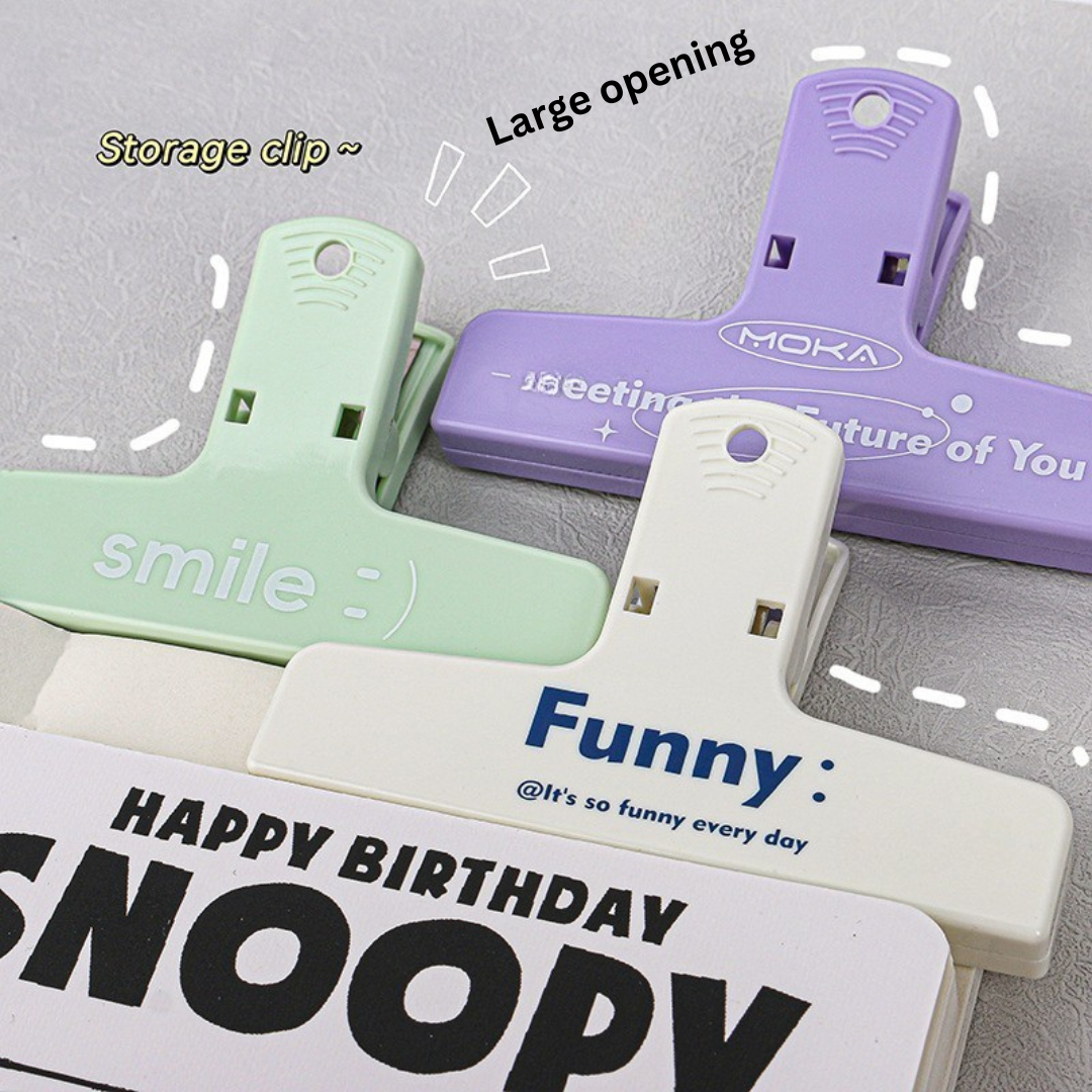 1_04502eec-ba03-4b35-a371-7f79f75c4887 Morandi color multifunctional cute simple handbook storage magnetic long tail clip for notebook - Image 1