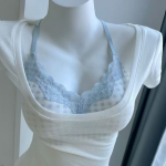 Plaid Seamless Wireless Bra – Cooling Comfortable Thin Cup for Natural Shape - Image 8