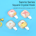 Sanrio Cartoon Square Adhesive Wall Hook – Creative No-Punch Hook for Home Use - Image 7
