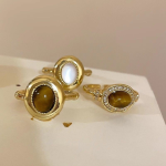 Tiger's Eye Adjustable Ring - Vintage Chinese Style Jewelry - Image 8