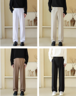 Men’s Loose Straight High-Waist Drape Suit Pants - Image 6