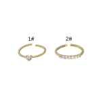 Exquisite Zircon Heart Ring Set – Light Luxury Couple Rings for Women - Image 10