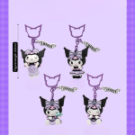 MINISO Sanrio Kuromi Fortune Keychain – Cute Plush Bag Charm for Couples - Image 7