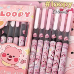 Cute Ruby Fast-Drying 0.5mm Rollerball Pen for Students – Smooth Writing, Aesthetic Ins Pen for Exams - Image 2