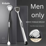 Men’s Tongue Cleaner & Scraper – Effective Tongue Coating Removal, Oral Care Gel Brush - Image 3