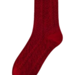 Red Lucky Mid Calf Socks Festive Matching Couple Socks
