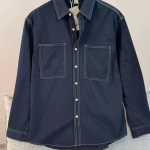 Men’s Casual Workwear Double-Pocket Long Sleeve Shirt