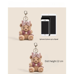 Original Plush Bear Keychain & Bag Charm, Cute Stuffed Animal Backpack Pendant for Girls - Image 5