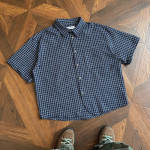 Retro Loose Fit Half Sleeve Cleanfit Top