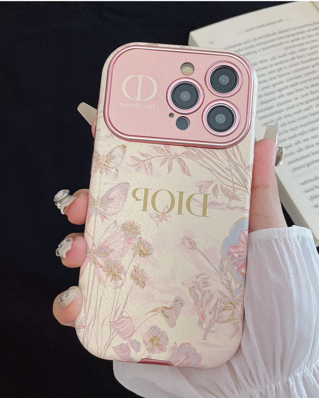 1_b823a136-ef8e-457c-8564-7c51b9d6525d Luxury Leather Quilted Phone Case | Elegant Soft Cover for iPhone - Image 1