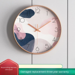 Silent Quartz Wall Clock – Creative Artistic Design for Living Room, Non-Punch Installation - Image 2