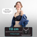 Seamless Bra for Women – Gathered, Side Support, Thin and Stylish Design - Image 4