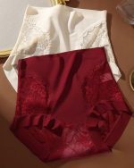 High Waist Plus Size Lace Tummy Control Women’s Briefs - Image 4