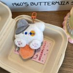 Cute Plush Long-Tail Cat Keychain – Soft Doll Pendant and Backpack Charm - Image 3