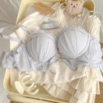 Lucky Red Lace Push-Up Bridal Lingerie Set – Small Bust Support Bra and Panty - Image 5
