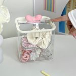 Hair Accessories Storage Box – Clear Organizer for Girls’ Hair Ties, Clips, and Jewelry - Image 2
