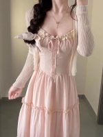 Spaghetti Strap Maxi Dress Set for Women - Image 4