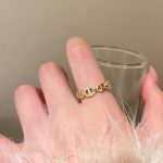 Round Pig Nose Open Ring for Women – Fashionable Statement Finger Ring - Image 3