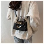 Luxury Crocodile Embossed Kelly Handbag - Image 14