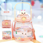 Internet celebrity big belly cup large capacity children's plastic water cup summer portable kettle student straw cup portable kettle customization - Image 24