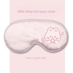 Cute Bear and Bunny Silk Sleep Mask – Breathable, Eye Fatigue Relief - Image 4
