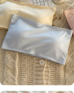 Seamless Ice Silk Strapless Push-Up Bra Set for Small Bust - Image 10