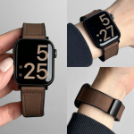 Crazy Horse Leather Magnetic Apple Watch Band – Sport Style Strap - Image 10