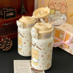 Cute Yellow Butter Bear 316 Stainless Steel Thermos Cup – Large Capacity, Stylish Birthday Gift for Friends - Image 3