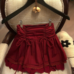 Sweet Dream Bow Lace Tiered Maxi Skirt – Elegant Irregular Cake Skirt for Women