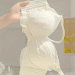 Adjustable Lace Bra for Small Breasts | Gathered, Side Support & Anti-Sagging | Lightweight Comfortable Underwear - Image 2