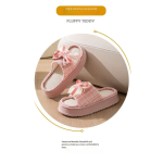 Lace Bow Linen Slippers for Women – Super Soft Sweat Absorbing Non Slip Indoor Outdoor Slides - Image 11