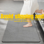 Vintage Quick-Dry Diatomaceous Earth Bath Mat – Absorbent Non-Slip Bathroom Rug. - Image 6