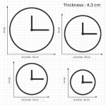 Silent Quartz Wall Clock – Creative Artistic Design for Living Room, Non-Punch Installation - Image 9
