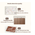 Premium Dual-Sided Black Walnut Cutting Board – Antibacterial, Mold-Resistant, Thick & Durable – Perfect for Home Kitchen Use. - Image 2