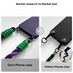 Midnight Purple Luxury iPhone Case with Wrist Strap - Image 5