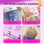 Sanrio Kuromi Waterproof Stickers – Cute Cartoon Journal & Scrapbook Stickers for Girls - Image 7