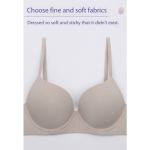 Seamless Light-Gloss Large Cup Push-Up Bra – Soft Underwire, Simple Design - Image 8
